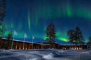Northern Lights over Octola Lodge