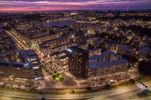 Aerial view of Park Inn Stockholm Hammarby Sjostad