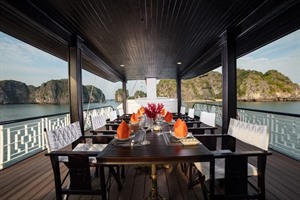 Prince Junk Cruise, Halong Bay - Outdoor Dining