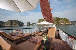 Prince Junk Cruise, Halong Bay - Sundeck