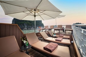 Prince Junk Cruise, Halong Bay - Sunset Deck