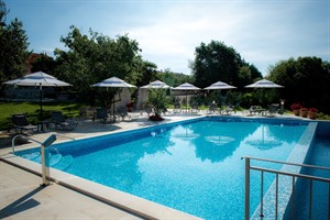 Outdoor pool at San Rocco Heritage Hotel