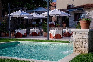 Restaurant terrace at San Rocco Heritage Hotel