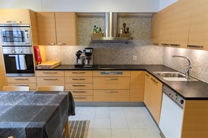 Kitchen at Skabma Log Cabin