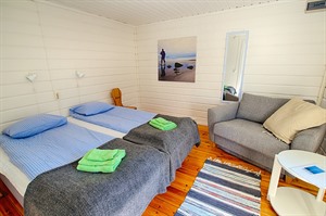 Cabin interior at Sorbyn Lodge