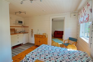 Cabin interior at Sorbyn Lodge