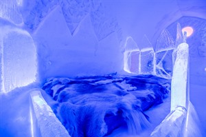 Blue Room at the Sorrisniva Igloo Hotel