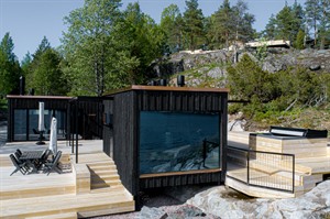 Sauna at The Barö Hotel - photo credits: Anthony Ubaud