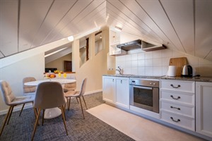 Apartment kitchen at Villa Filaus