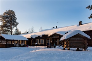 Outside of Nellim Wilderness Hotel