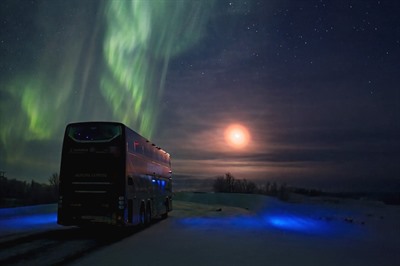 Arctic Aurora Express overnight coach