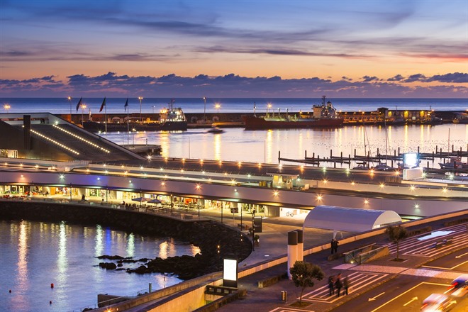 Evening in Ponta Delgada, the Azores