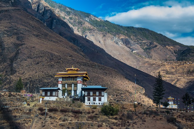 Tachog Lhakhang monastery in Thimphu, Bhutan