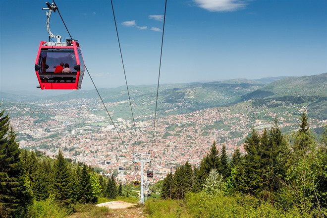 Mt Trebevic cable car, Sarajevo