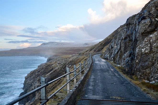 Road on Sandoy Island - Faroe Islands