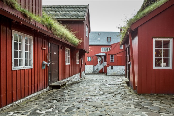 Torshavn's old parliament buildings