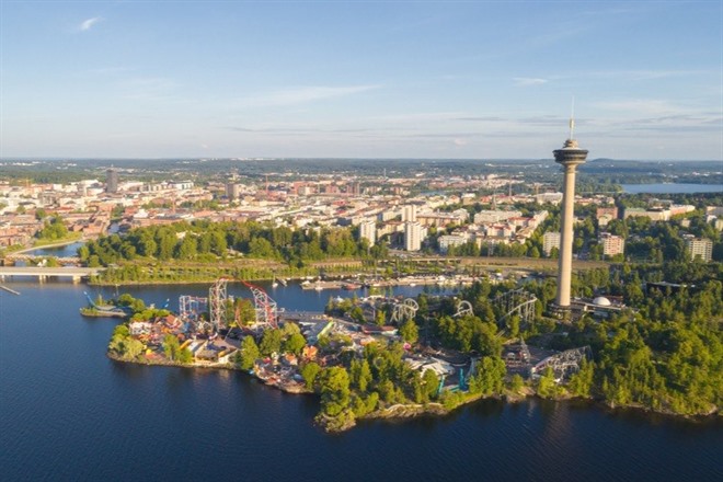 Aerial View of Tampere - Finland