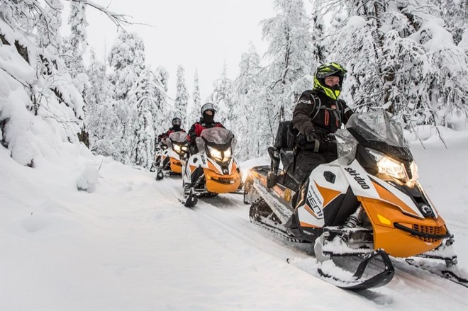 Snowmobiling