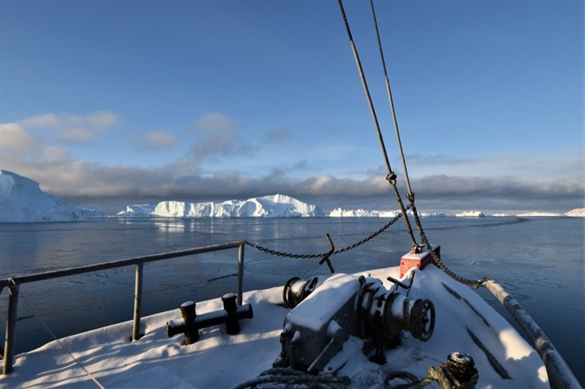 SAIL AMONG ICEBERGS 