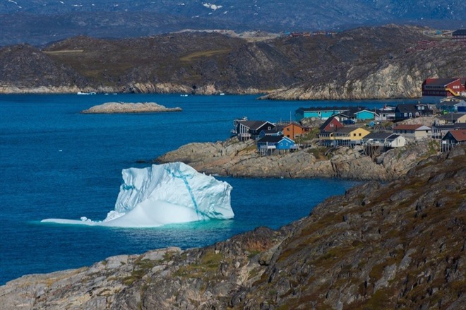 View of iceberg from Ilulissat