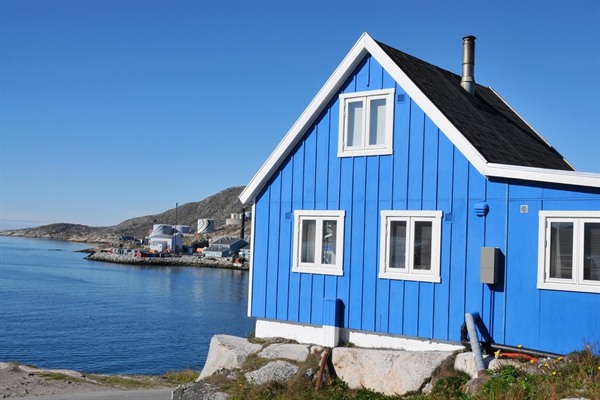 Typical wooden house in Qaqortoq