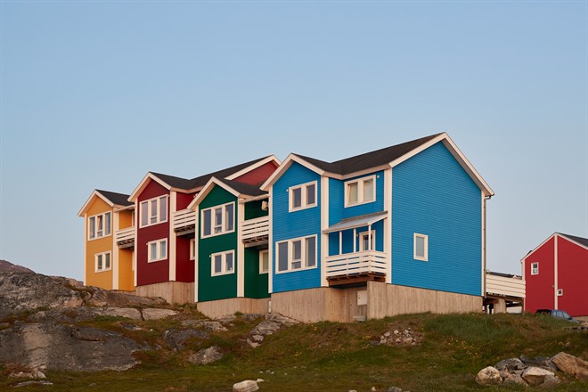 Colourful houses in Nuuk - Photo credit@Peter Lindstrom - Visit Greenland