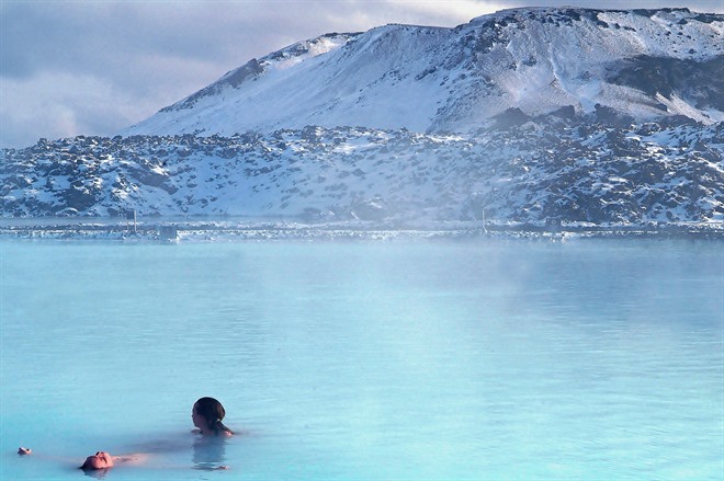 Blue lagoon in winter - Iceland