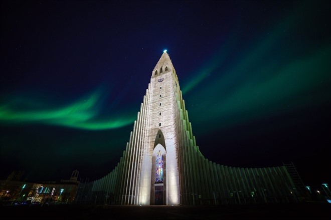 Hallgrimskirkja Church in Reykjavik - Iceland
