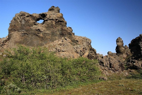  Lava formations at Dimmuborgir in Summer - Iceland