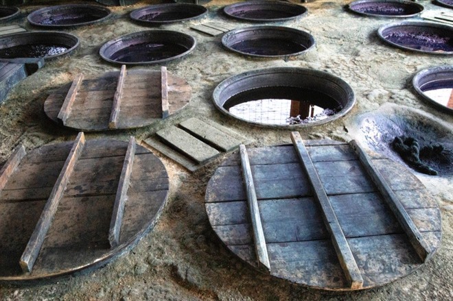 Traditional indigo dyein Japan