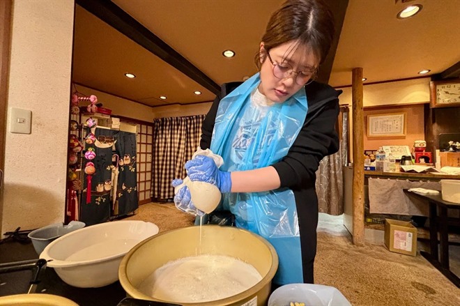 Tofu-making experience