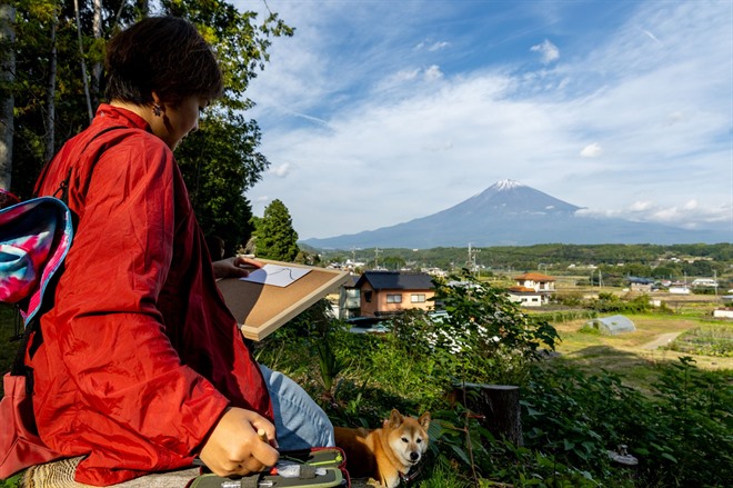 Mt Fuji Hokusai Walk ©mtfujisatoyamavacation&ecotours