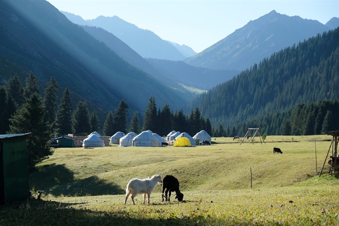 Traditional yurts of Karakol