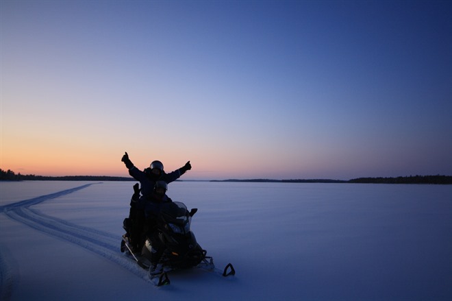 Snowmobiling - Lapland