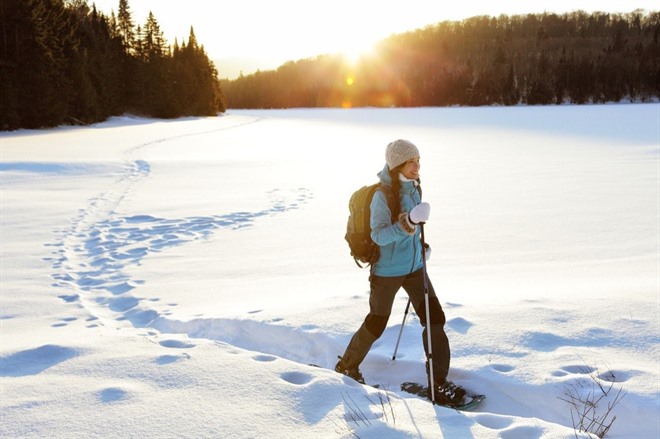 Snowshoe hiking - Lapland