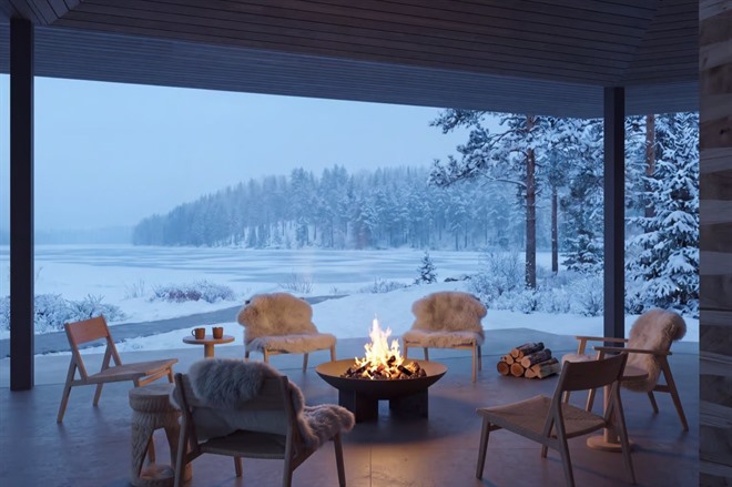 Sauna area
