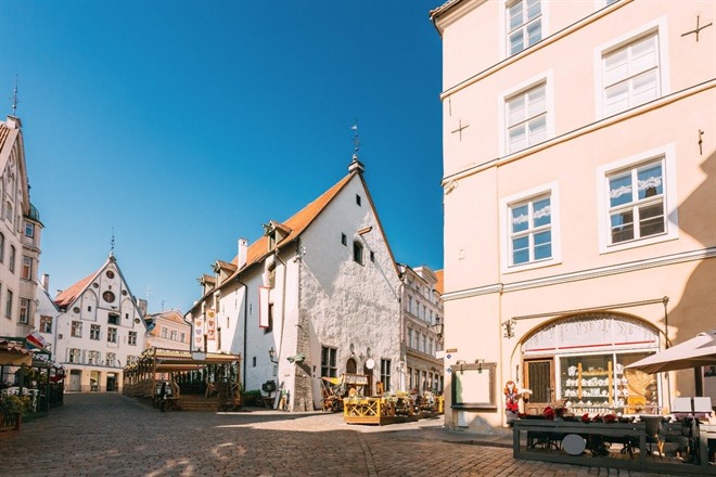 View of Olde Hansa Restaurant, Old Town Tallinn
