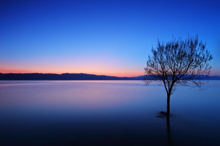 Sunset over Lake Ohrid