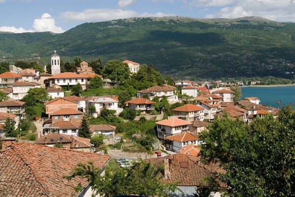 View over Ohrid old town