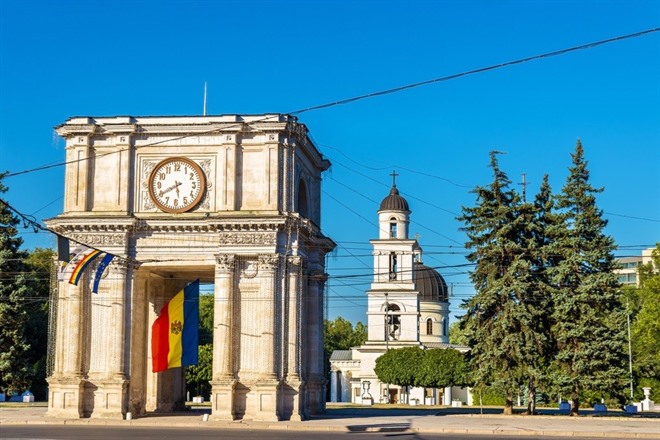 The Triumphal Arch in Chisinau - Moldova