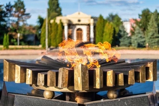 Eternal flame in Chisinau 