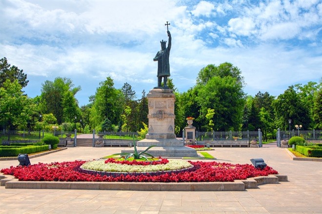 Monument of Stefan cel Mare in Chisinau