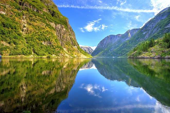 UNESCO listed waters of the Nærøyfjord 