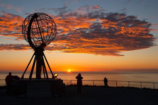 Midnight Sun at the North Cape