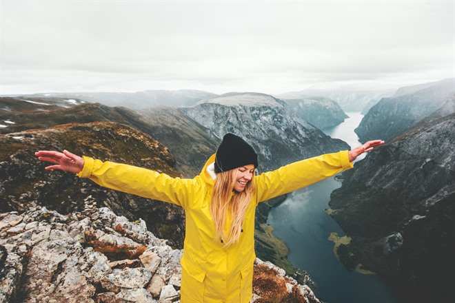 Hike in fjords