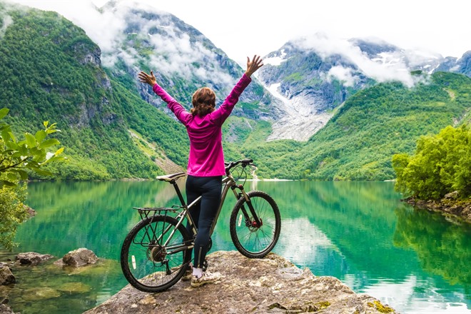 mountain biking in fjords