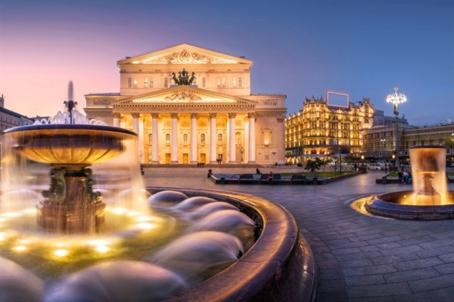 Bolshoi Theatre in the evening - Moscow