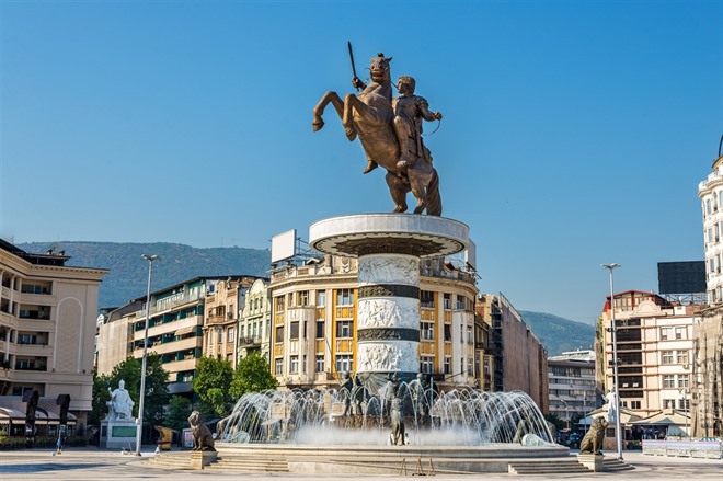 Warrior on a horse, Skopje