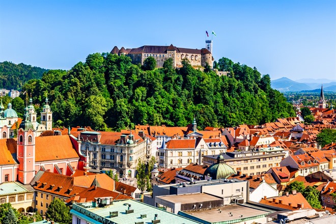 Ljubljana and castle