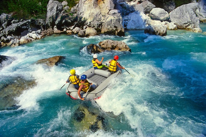 Rafters on Soca River